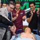 Image for article titled Cast of Chicago Med celebrates 100 episodes by eating a corpse (cake)